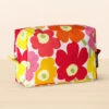 Marimekko Unikko Orange / Pink Verso Cosmetic Bag