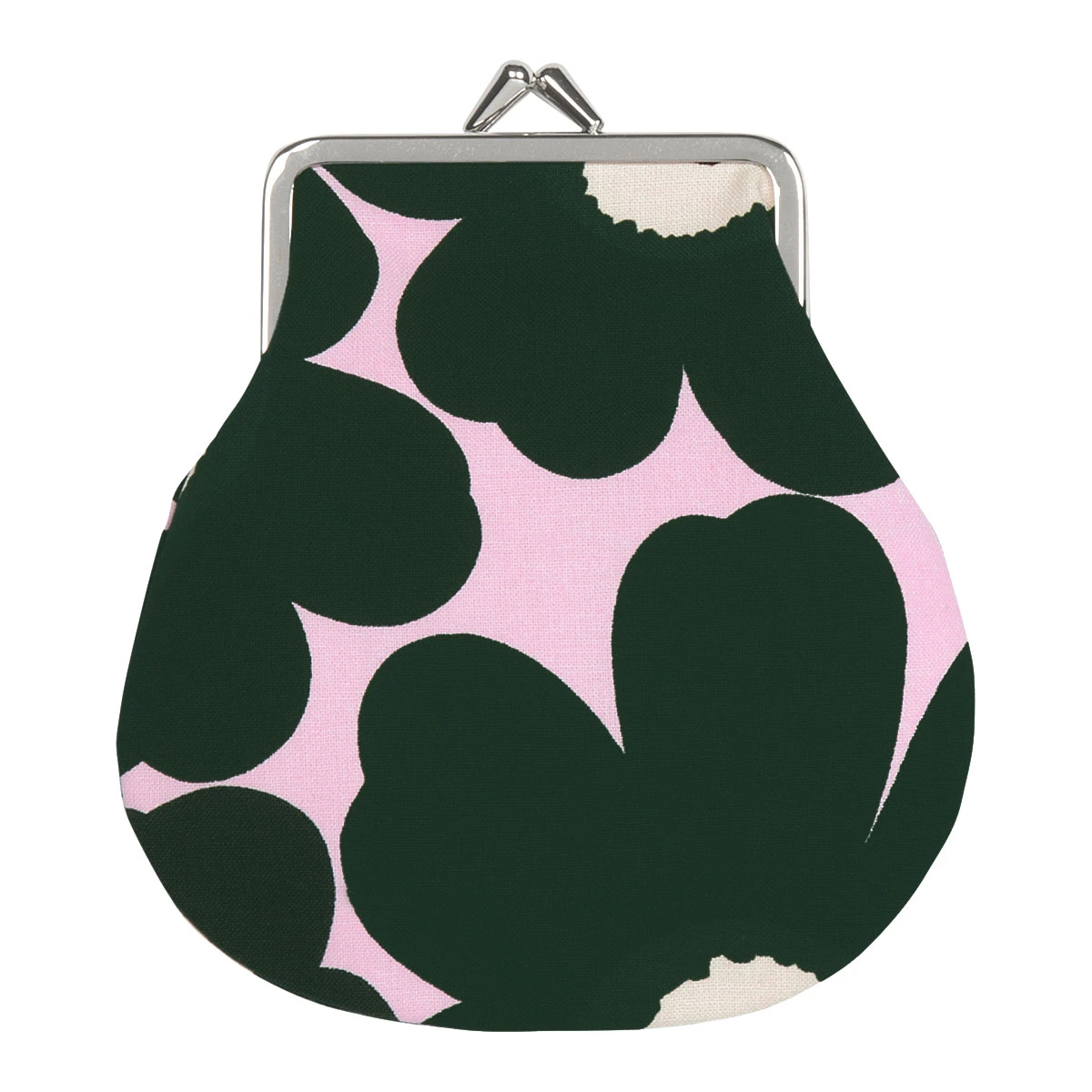 Marimekko Unikko Pink / Green Coin Purse 1 Marimekko Unikko Pink / Green Coin Purse