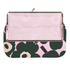 Marimekko Unikko Pink / Green Large Coin Purse