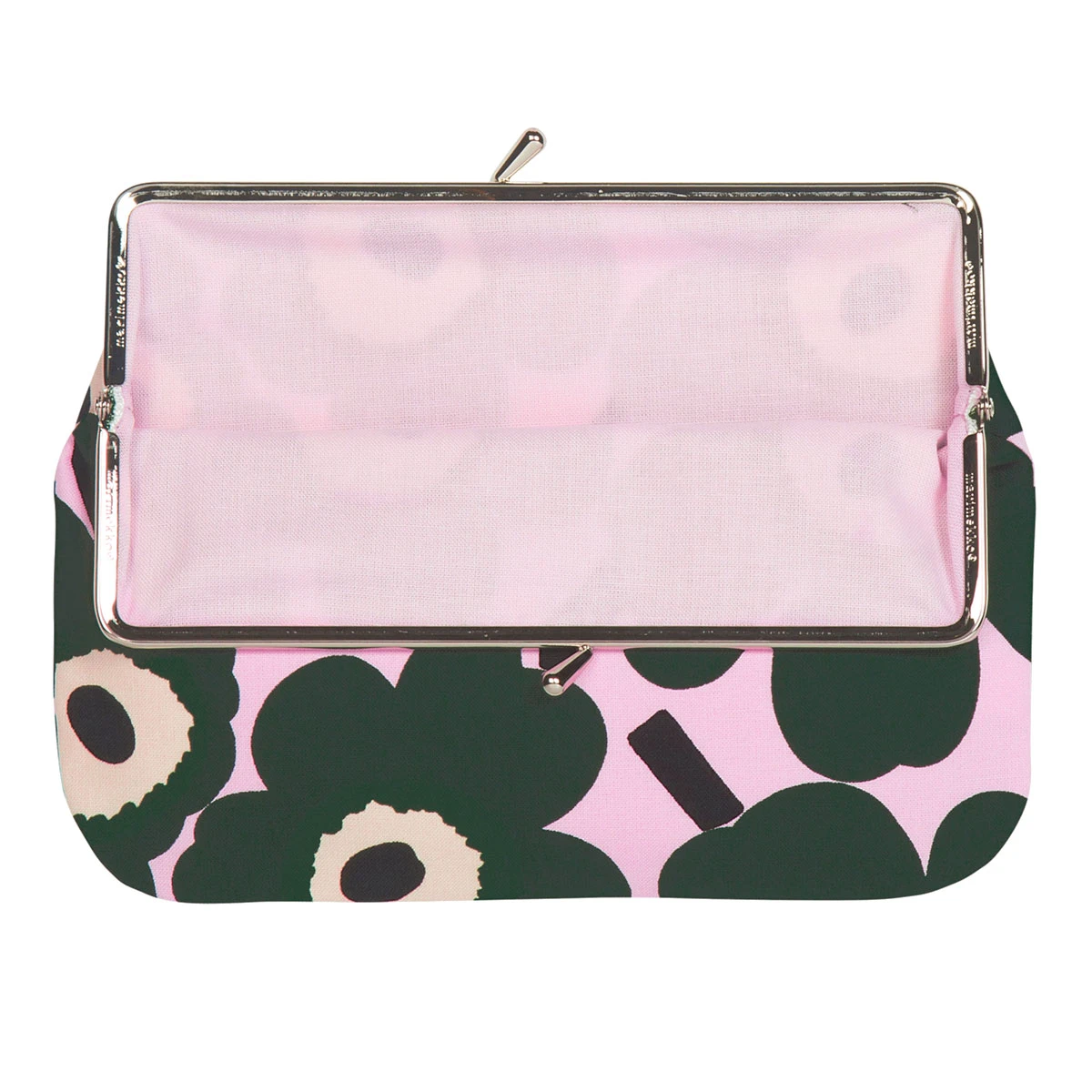 Marimekko Unikko Pink / Green Large Coin Purse 1 Marimekko Unikko Pink / Green Large Coin Purse