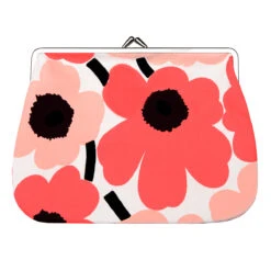 Marimekko Unikko Pink / Peach Large Coin Purse