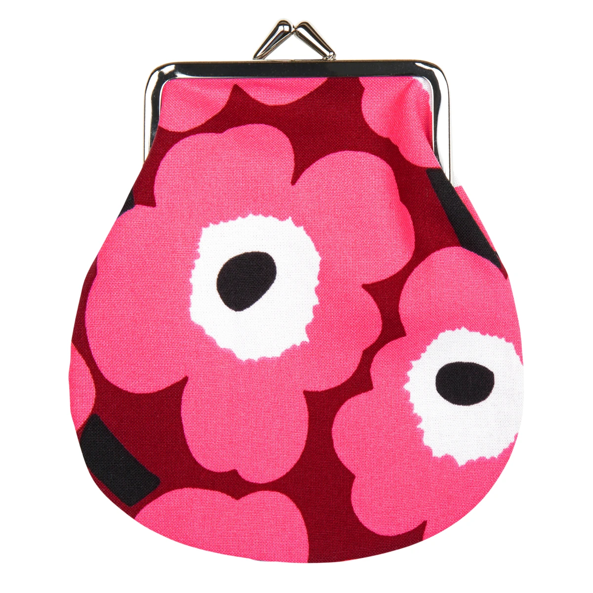 Marimekko Unikko Red / Pink Coin Purse 2 Marimekko Unikko Red / Pink Coin Purse - Image 2