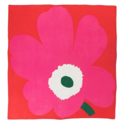 Marimekko Unikko Red / Pink Pamba Scarf