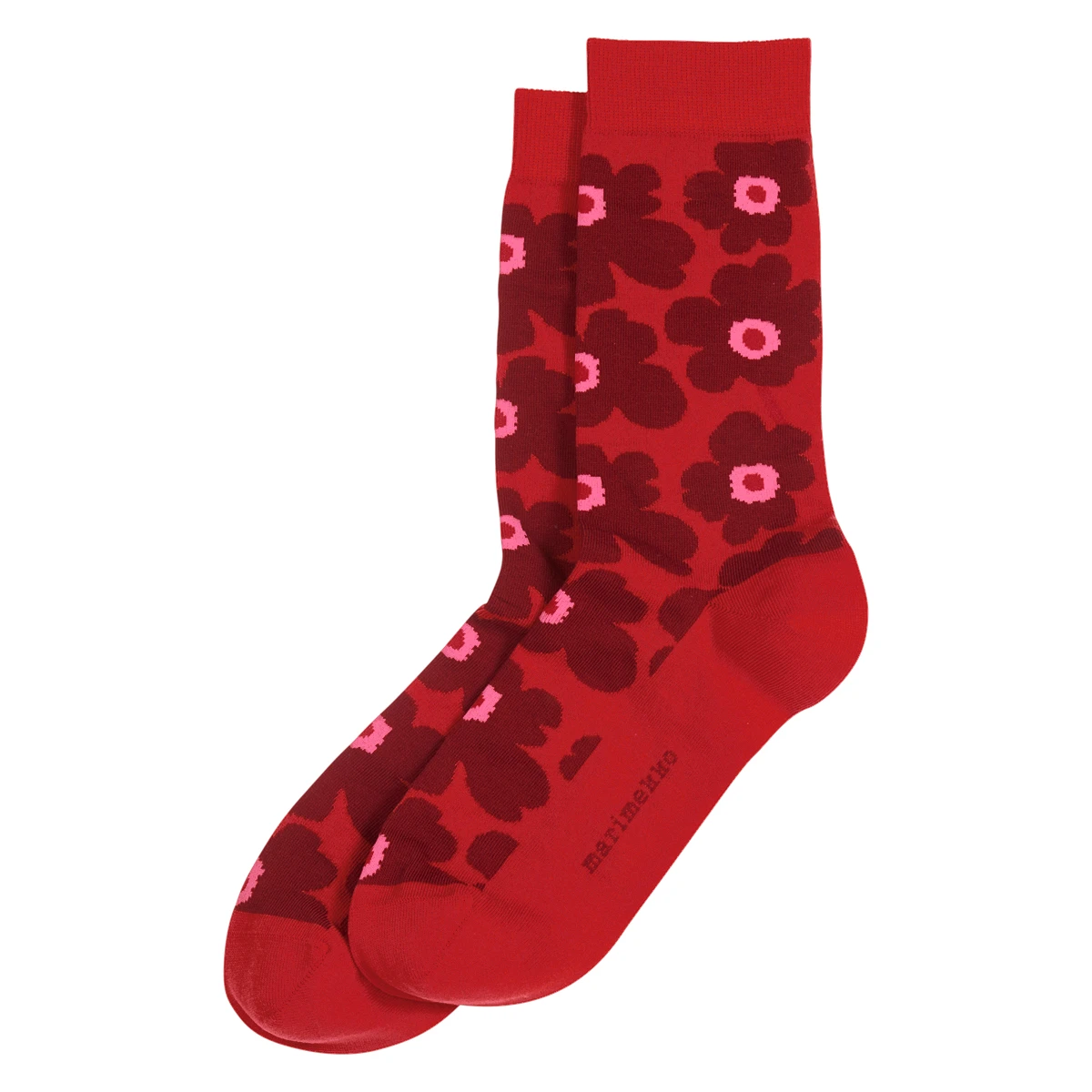 Marimekko Unikko Red / Pink Socks 1 Marimekko Unikko Red / Pink Socks