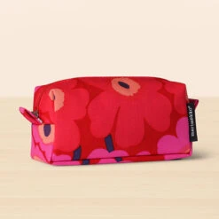 Marimekko Unikko Red / Pink Taimi Cosmetic Bag