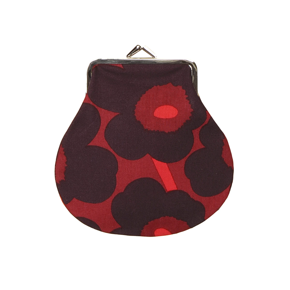 Marimekko Unikko Red / Plum Coin Purse 1 Marimekko Unikko Red / Plum Coin Purse
