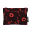 Marimekko Unikko Red / Plum Keijuli Zip Pouch