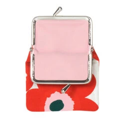 Marimekko Unikko Ivory / Red / Green Small Coin Purse