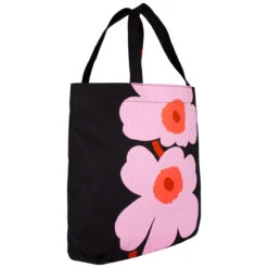 Marimekko Unikko Torna Black / Pink Canvas Bag
