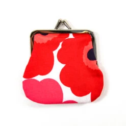 Marimekko Unikko White / Red Mini Coin Purse