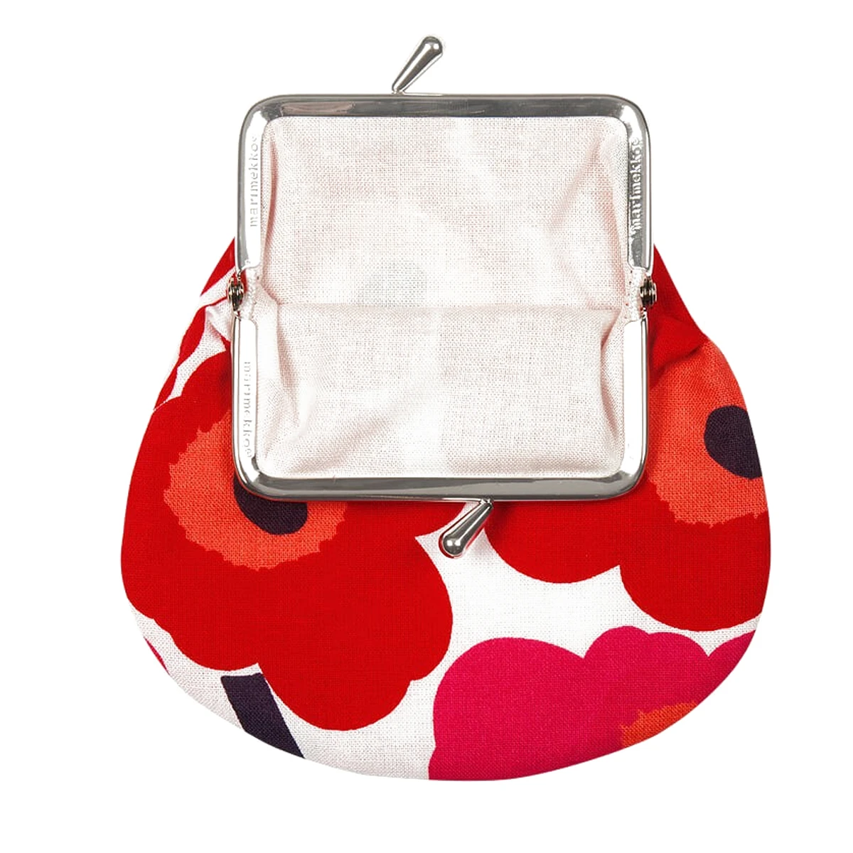 Marimekko Unikko White / Red / Pink Coin Purse 1 Marimekko Unikko White / Red / Pink Coin Purse