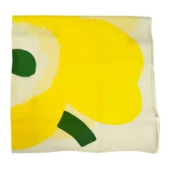 Marimekko Unikko Yellow Pamba Scarf