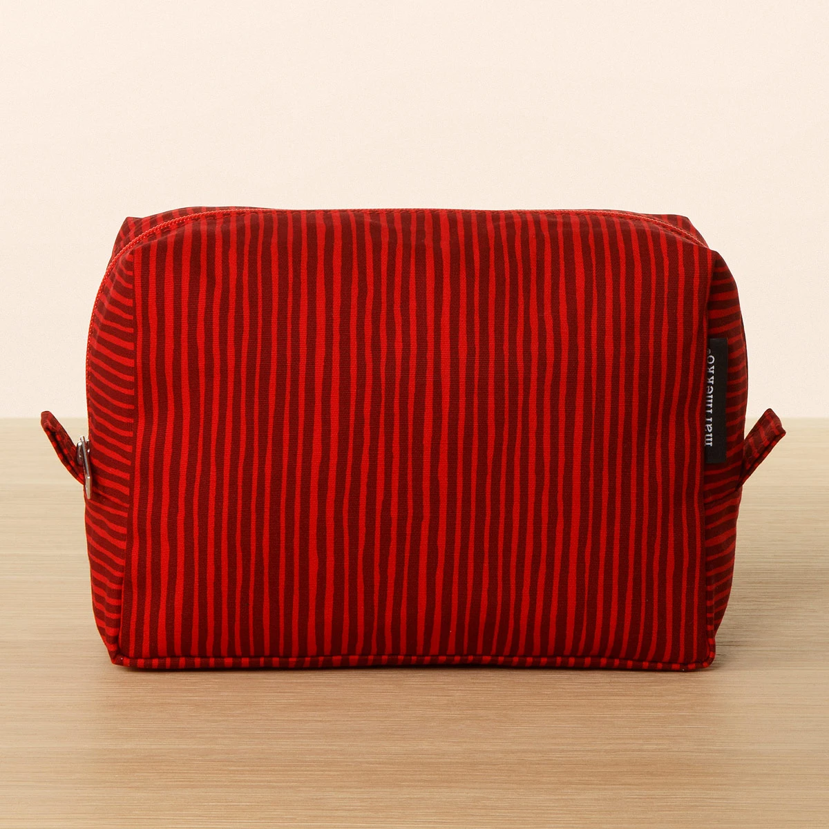 Marimekko Varvunraita Red Verso Cosmetic Bag 2 Marimekko Varvunraita Red Verso Cosmetic Bag - Image 2