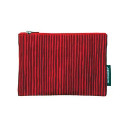 Marimekko Varvunraita Red Zip Pouch
