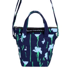 Marimekko Viivakukka Blue / Green Milli Matkuri Bag