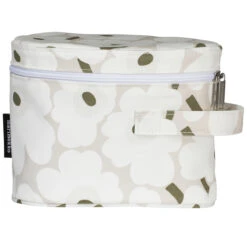 Marimekko Vuolu Beige / Green Cosmetic Case